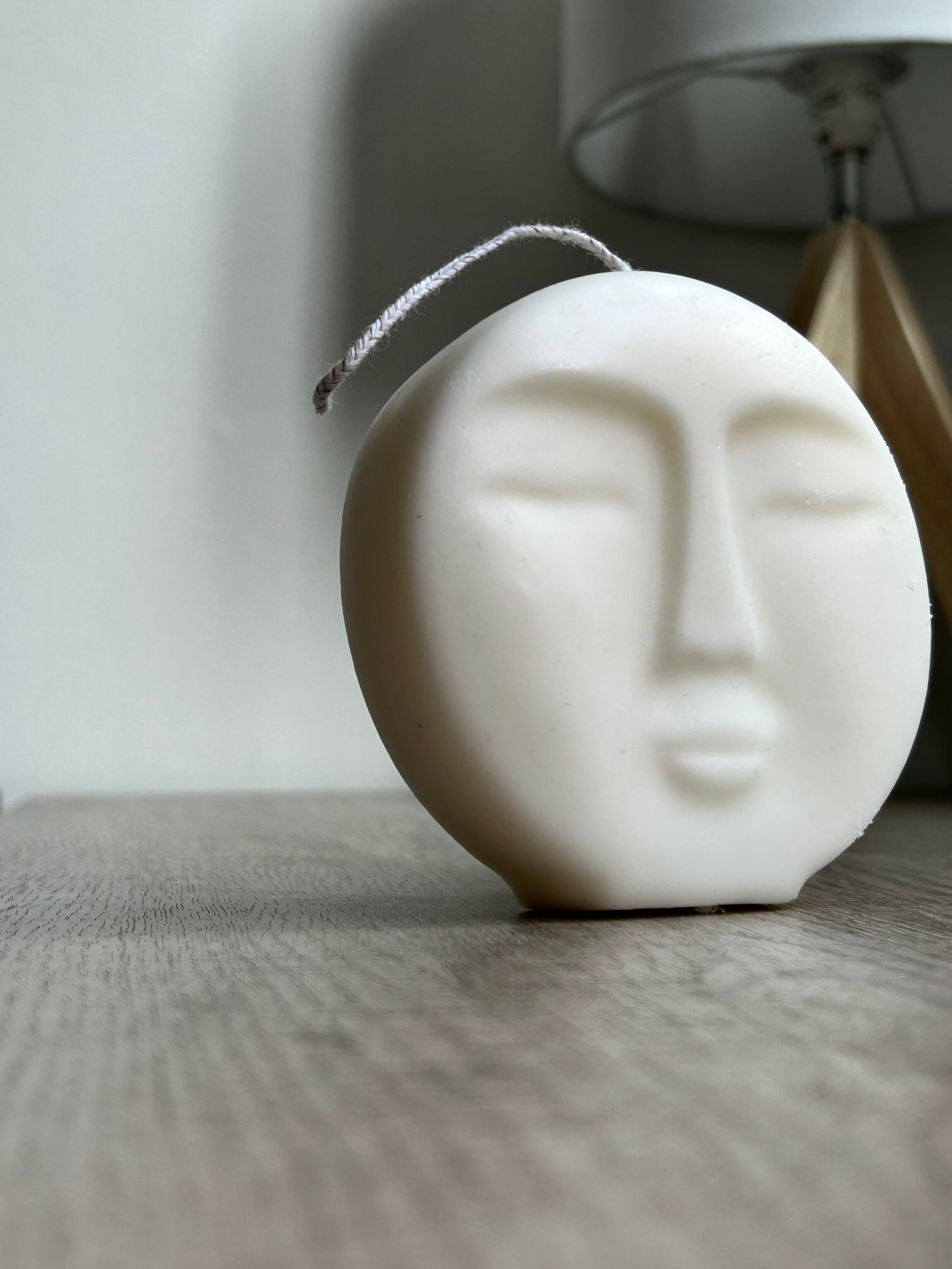 Moon Face Candle