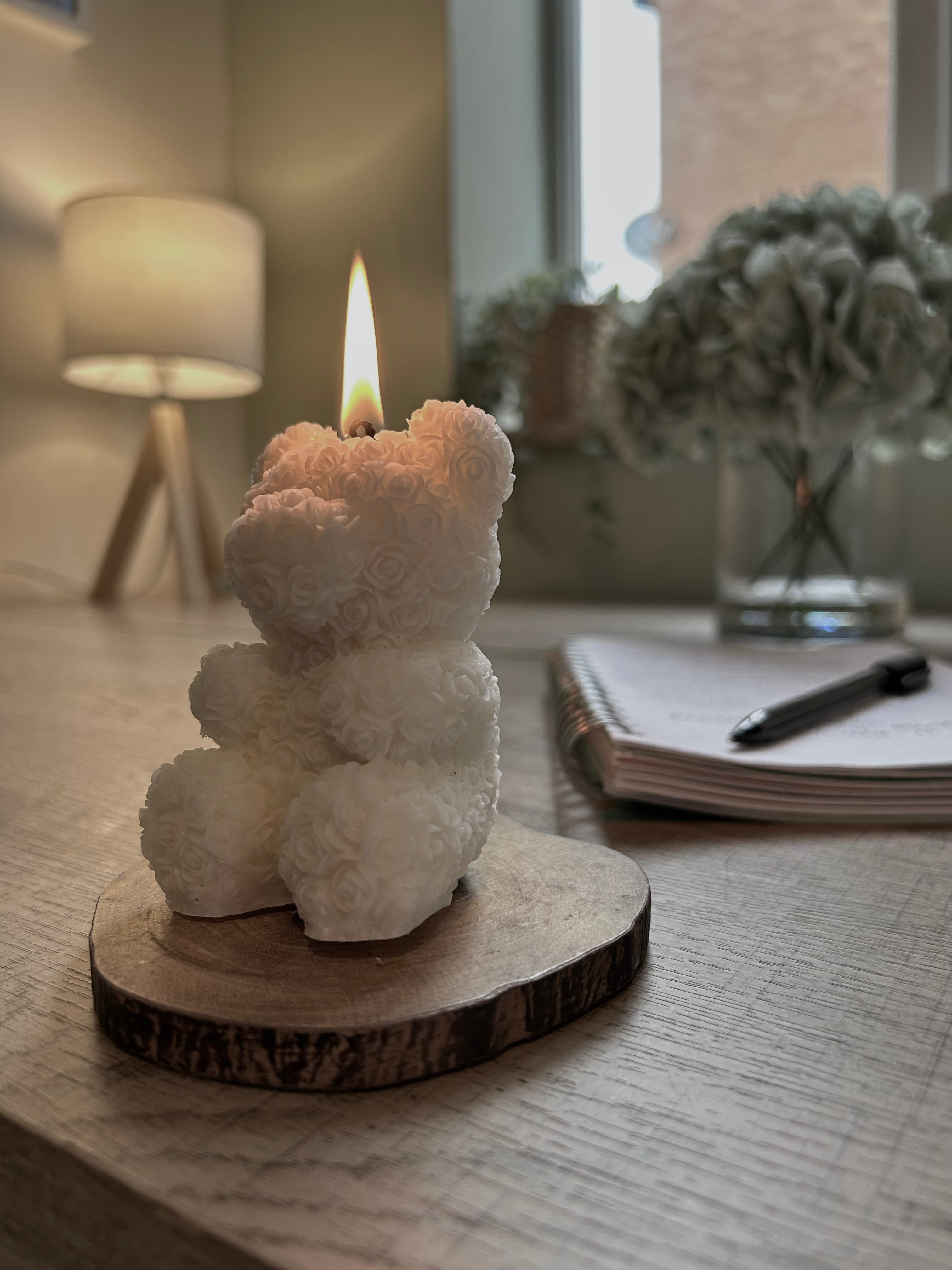 Teddy Bear Rose Candle – Liberty Essence